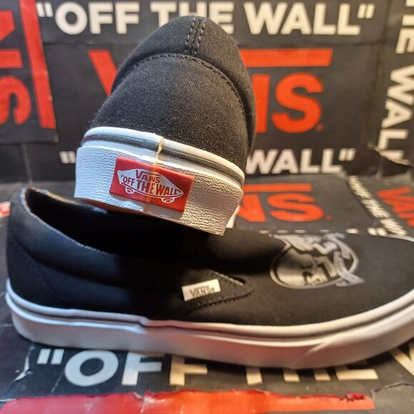 Vans Men's U.S. 9.5 Slip-On Love You To Death Black/White VN0A5JMH6BT - Picture 8 of 12